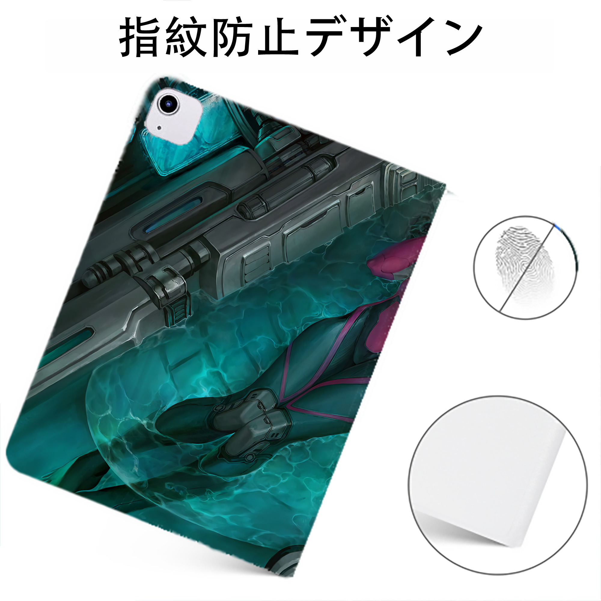 （画像用） EVA 新世紀エヴァンゲリオン IPadケース ペンホルダー付き ブックスタイルデザイン